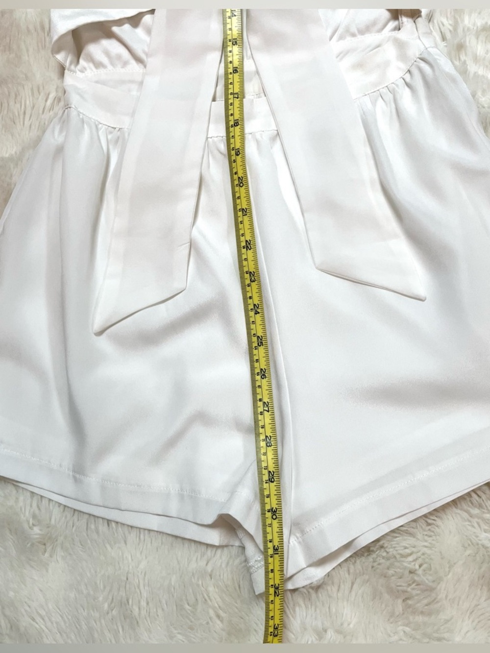 Superdown White Chiffon Tie Front Romper - Picture 13 of 15